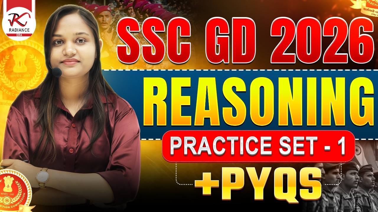 SSC GD Reasoning 2026🔥| Practice Set 1 | Reasoning PYQs | #sscgd #ssc #radianceera