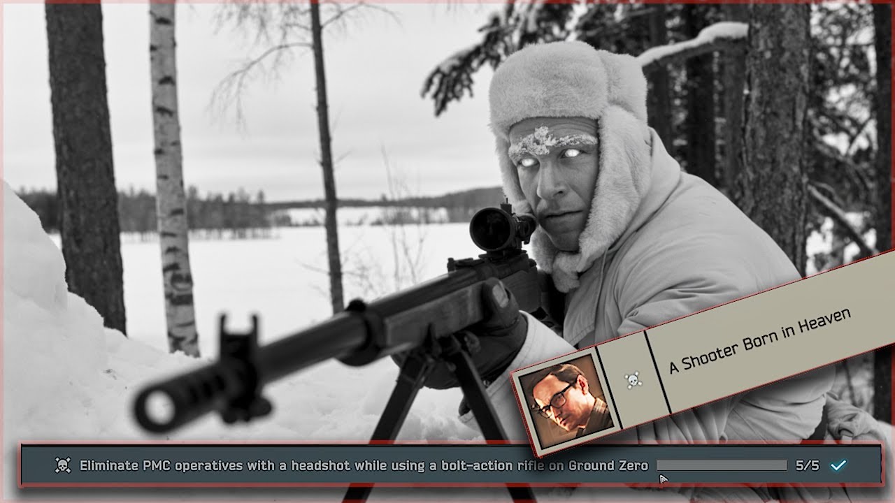 Sniping in the SNOW on Tarkov 1.0 hits different (SBIH)