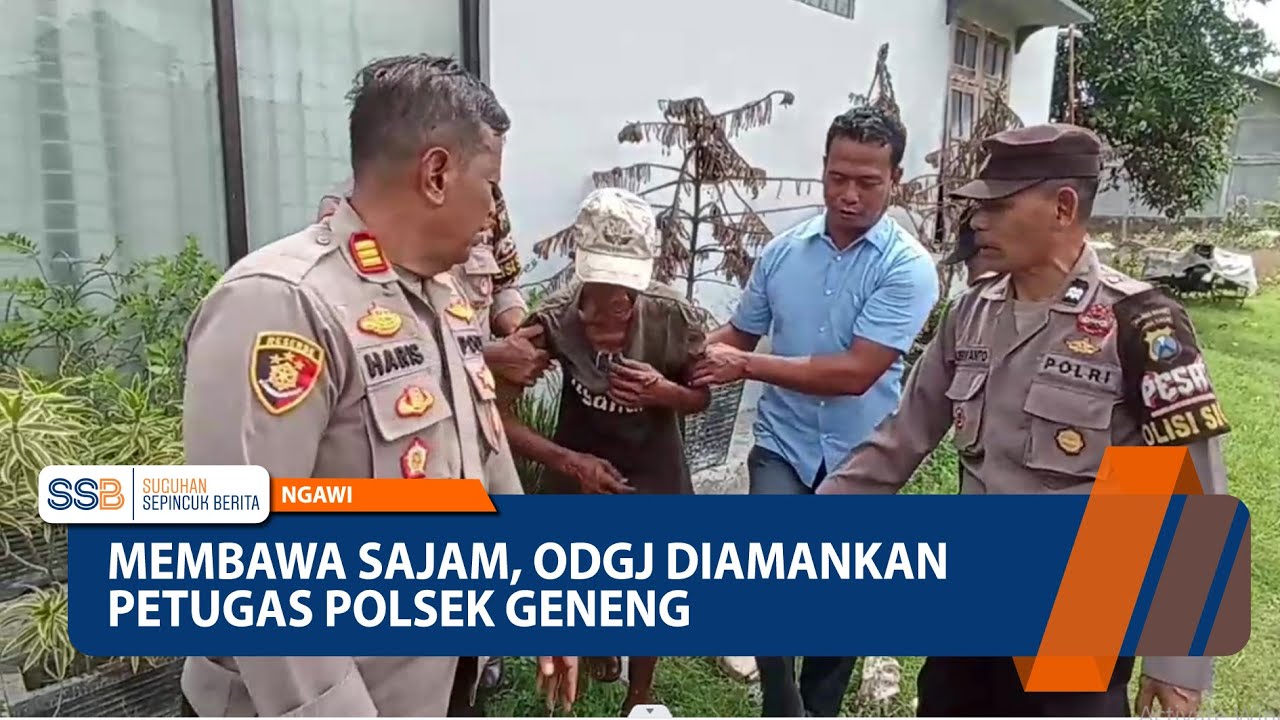 NGAWI - Membawa Sajam, ODGJ Diamankan Petugas Polsek Geneng
