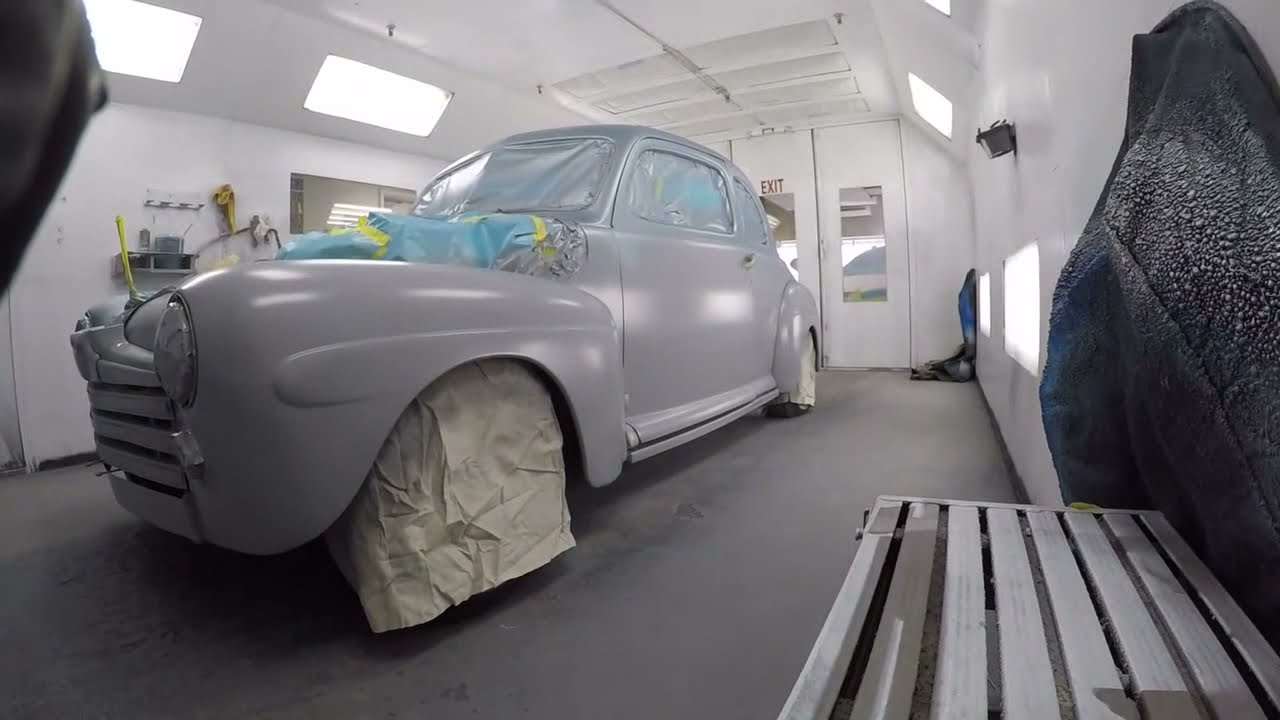 Custom Paint Job On A 1948 Ford Super Deluxe