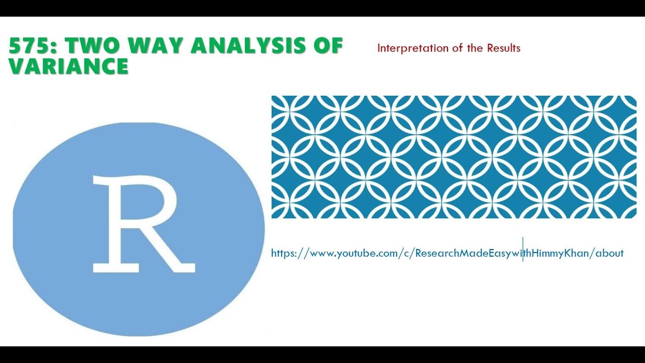 575: Two way Analysis of Variance