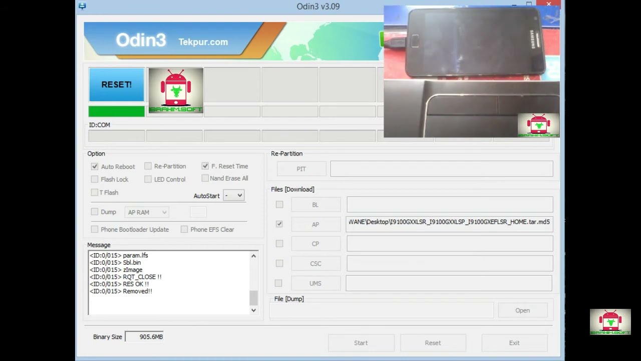 Flash Samsung galaxy s2 I9100 I9100P I9100G I9100T I9100M I9108 Kitkat 4.1.2 Multi languages