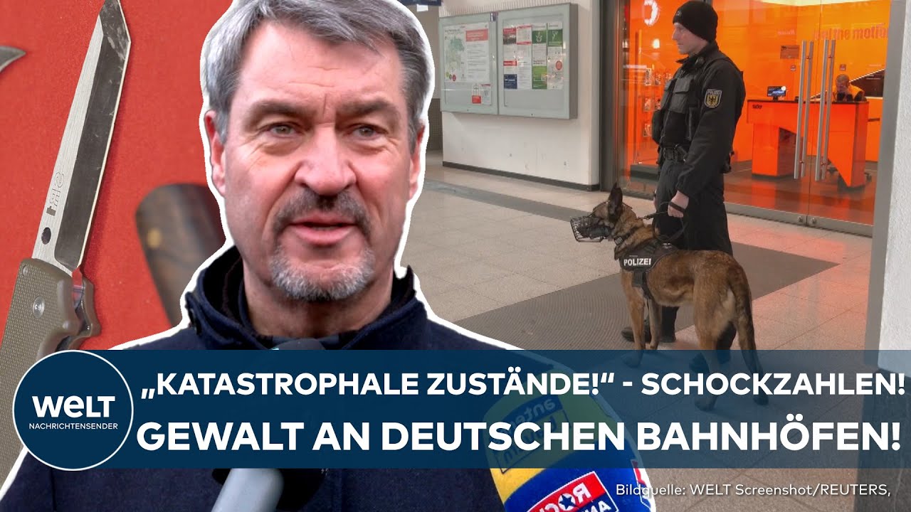 NÜRNBERG: Schockzahlen zeigen dramatischen Anstieg an Gewalt an Bahnhöfen - Markus Söder besorgt!