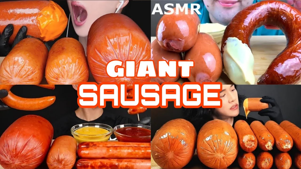 ASMR Feast: GIANT SAUSAGE Mukbang | Tasty and Juicy