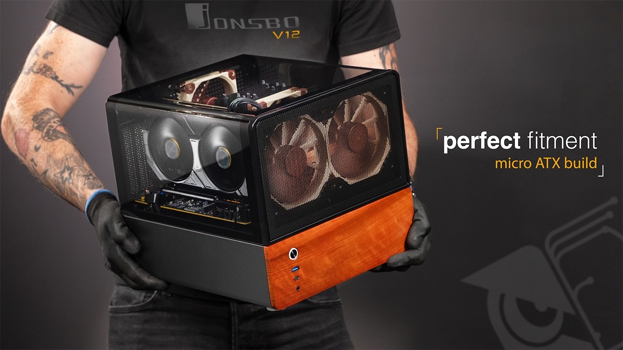 Jonsbo V12: Я собрал шедевральный ПК в корпусе Micro ATX (он просто бомба) | Компактная сборка иг...