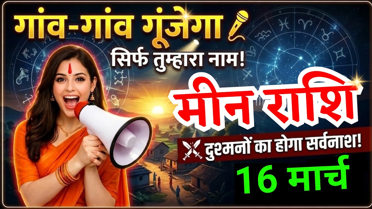 16 मार्च, मीन राशि वालों गांव गांव में तुम्हारे नाम की चर्चा होगी, Meen Rashi Aaj Ka Rashifal