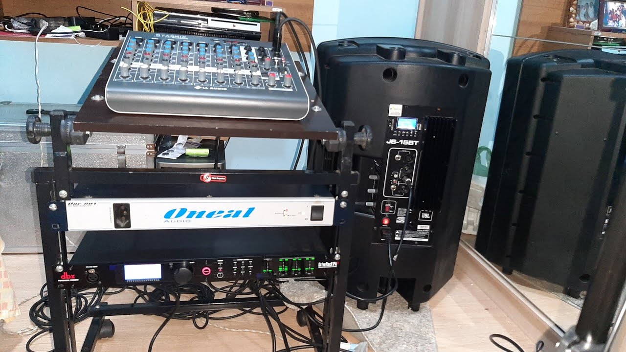 !!! MESA DE SOM !!! Como ligar  processador de áudio na mesa de som