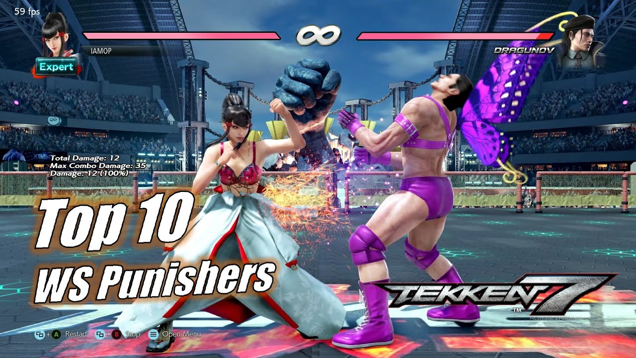 Top 10 While Standing 13F /  12F Punishes by Damage (No Launchers)  | Tekken 7