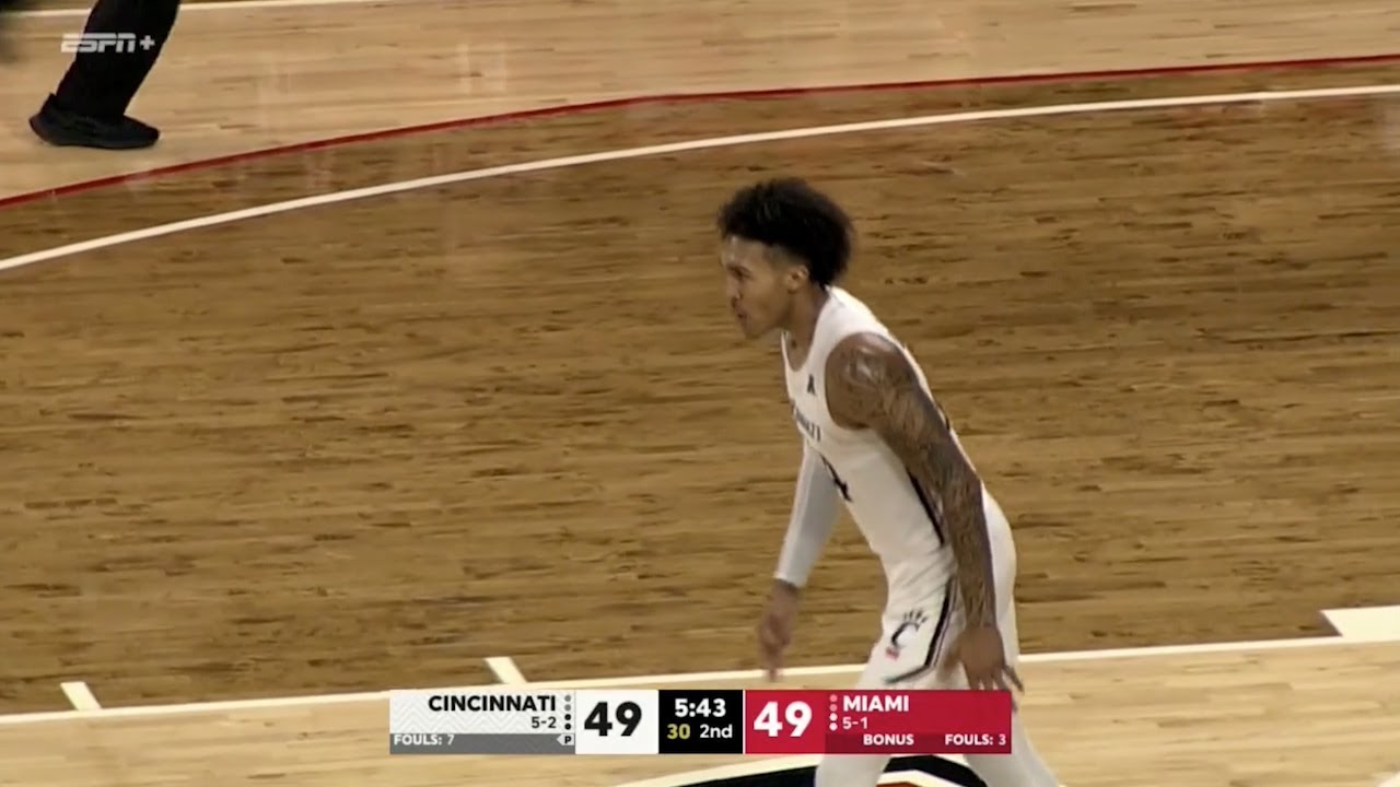 Men's Basketball Highlights: Cincinnati 59, Miami (OH) 58 (Courtesy ESPN)