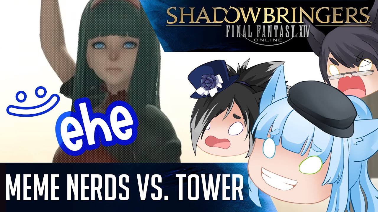 Meme Nerds vs. Tower at Paradigm's Breach | Final Fantasy XIV | Nier Alliance Finale