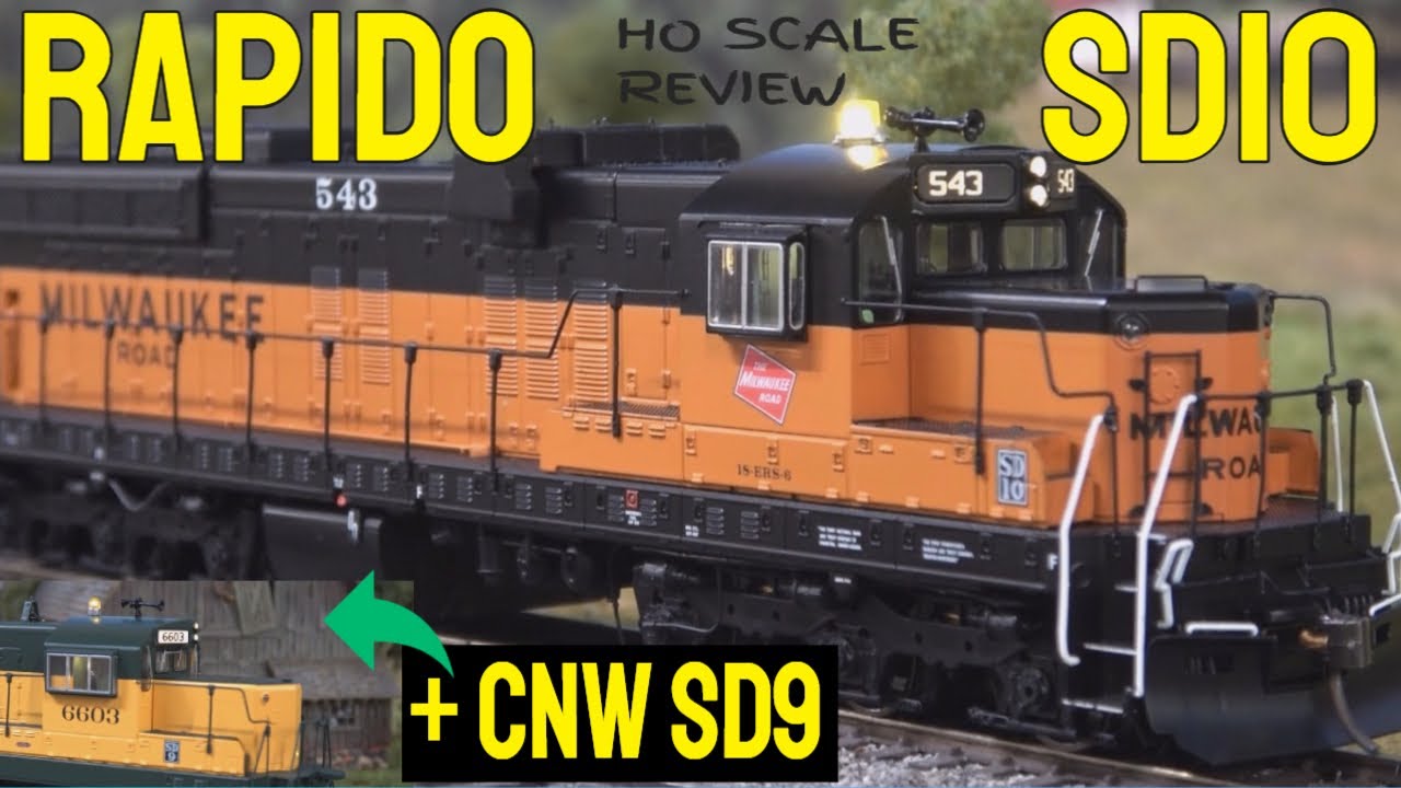 Обзор Rapido HO SD9 и SD10 | Световые маяки, светодиоды и ESU LokSound для модельного поезда