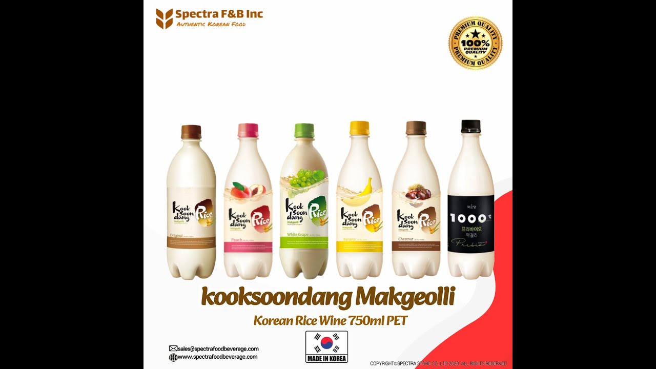 KOOKSOONDANG Rice Makgeolli,Rice Wine,Makkoli,Korean Rice Wine,Korean Liquor,Korean Wine