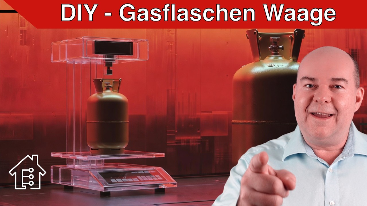 DIY Gasflaschen-Waage für unter 15 € – perfekt in Home Assistant integriert! | #EdisTechlab