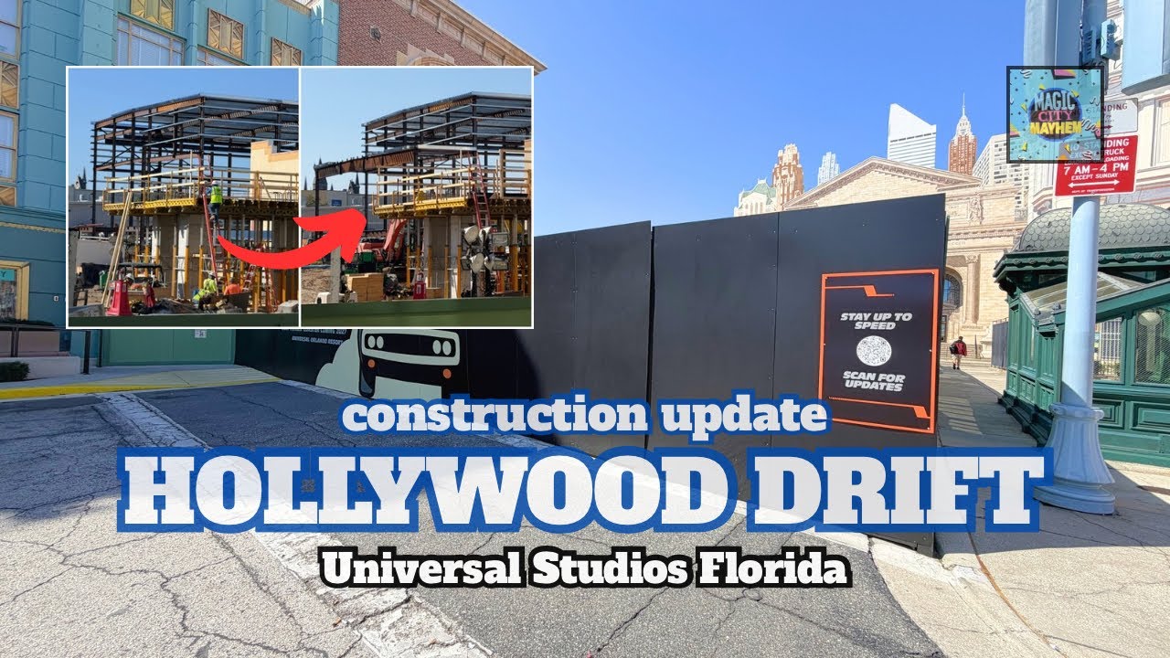Hollywood Drift Construction Update - 3 Day Comparison and New Signs