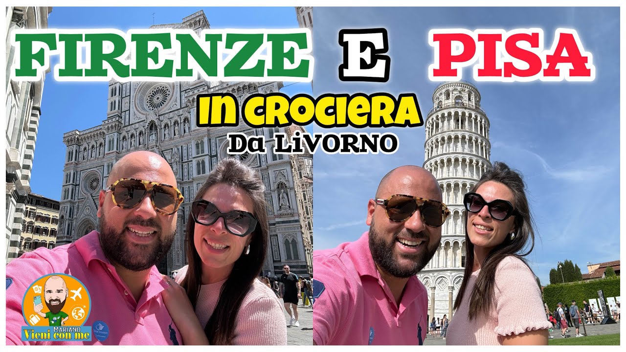FIRENZE e PISA in Crociera - da Livorno-escursione con agenzia esterna(Vlog2024)