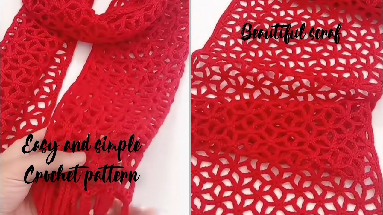 Beginner Crochet Scraf// Step- by- step Guide ♥️