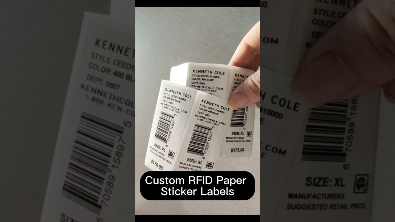 Custom RFID Sticker Retail Label Price Tag #rfid #rfidtag #pricetag #sticker