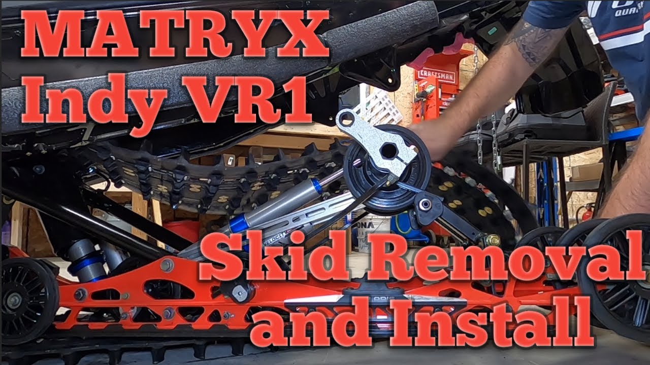 Polaris MATRYX Indy VR1 Skid Removal and Install