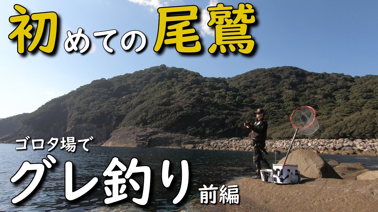 尾鷲の地磯でグレ釣り 初めての尾鷲は40up連発 前編 磯釣り メジナ釣り クロ釣り ウキフカセ釣り 寒グレ MANCING MANIA JAPAN