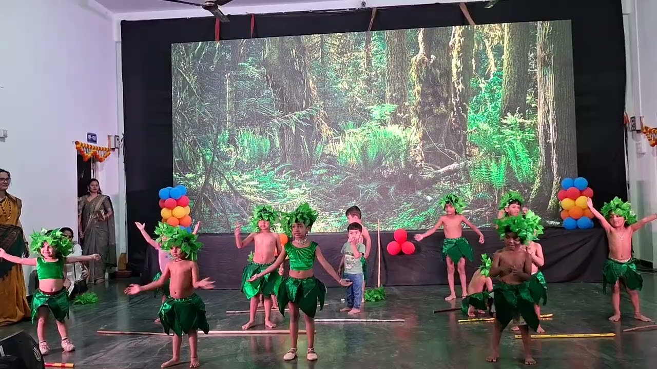 Tribal dance song || kids fun town preschool 