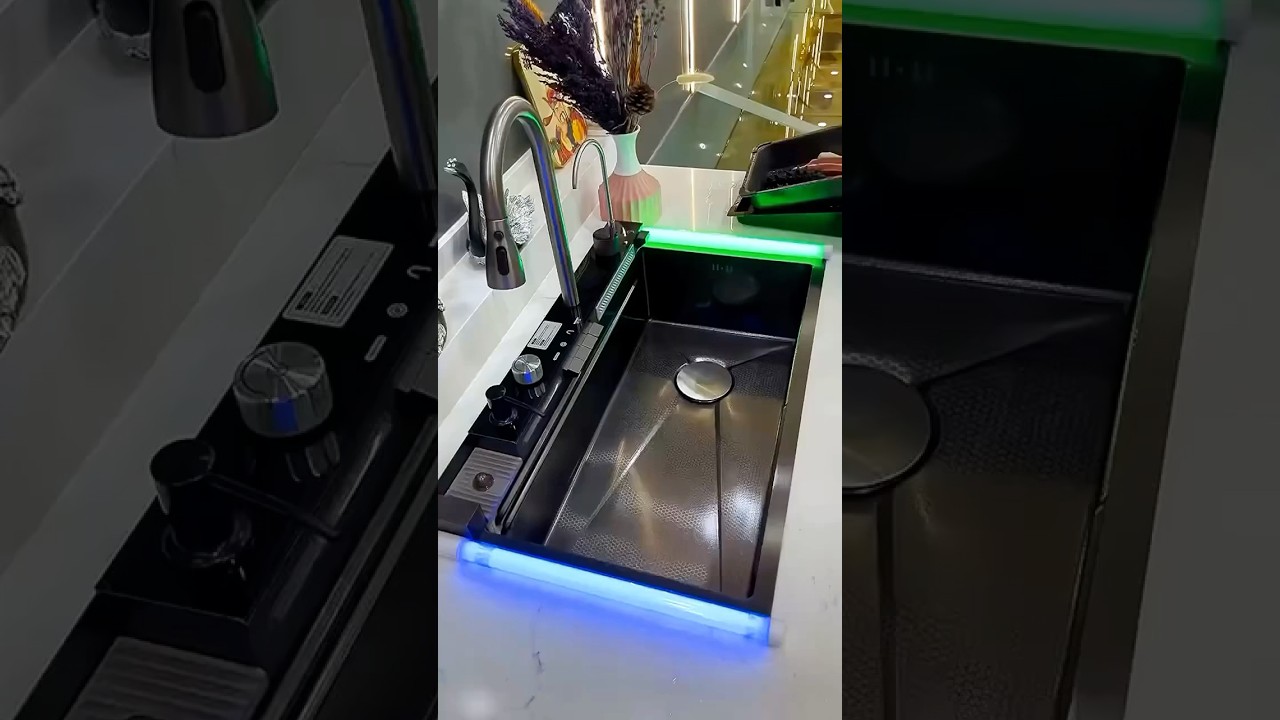 Kitchen Sink Integrated with LED Pannel