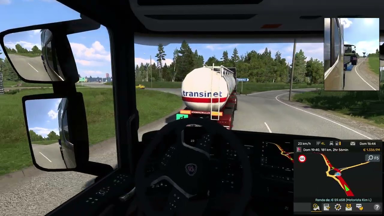 Euro Truck        -        Transporte de Colheitadeira de Forragem Krone