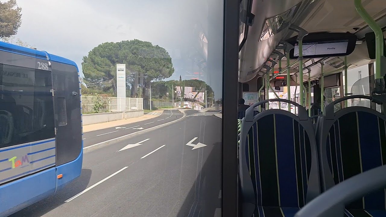 BUS TaM [Iveco Urbanway 12 GNV n°270] Ligne 51 Complète - Castelnau-le-Lez (Notre-Dame de Sablassou)