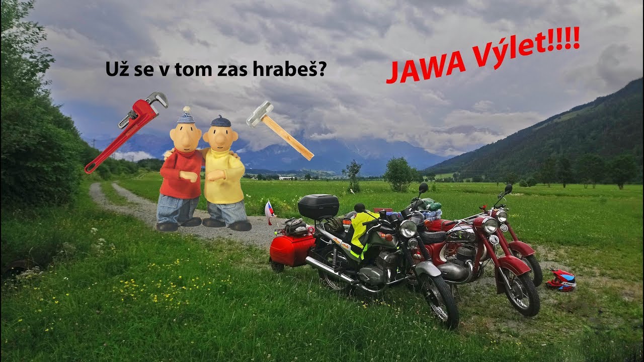 JAWA Výlet Aneb Cesta Oprav / Rakousko / Krimmelské Vodopády / Alpy / Léto 2019 / MotoTrip / ČÁST 1