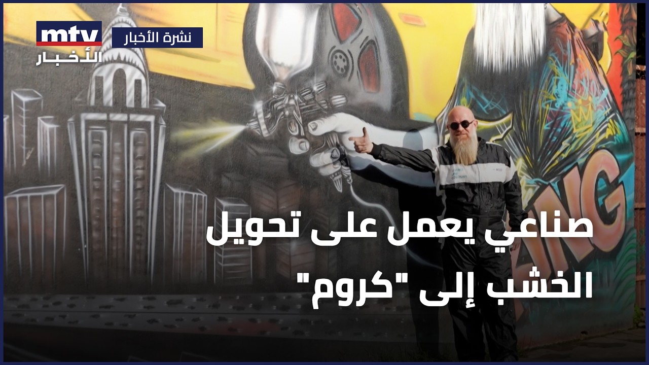 صناعي يعمل على تحويل الخشب إلى 