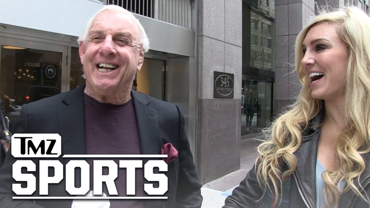 WWE Divas Champ Charlotte Flair & Ric Flair Talk Celebrity Pro Wrestling Fans | TMZ Sports