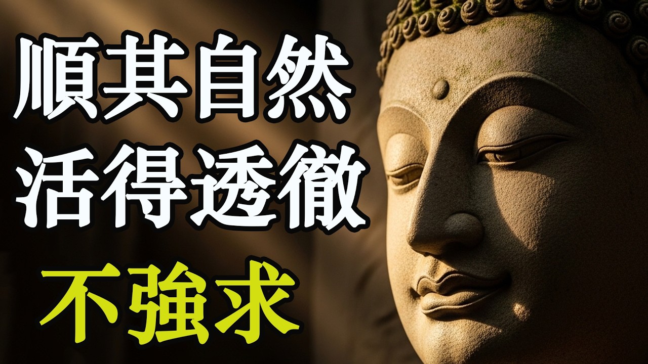 別再為難自己了！順其自然，才是對餘生最好的成全。