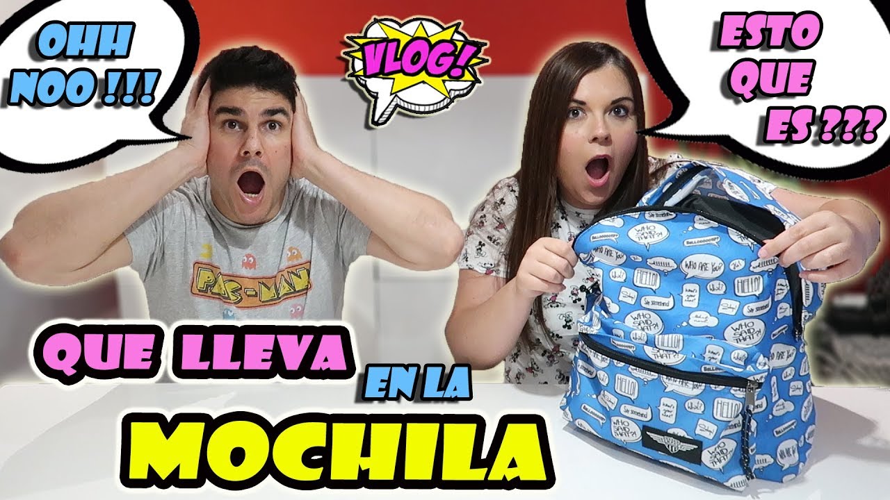 REACCIONANDO A LO QUE MI NOVIO LLEVA EN SU MOCHILA !! QUE VERGUENZA !! OS LO ENSEÑO TODO !!