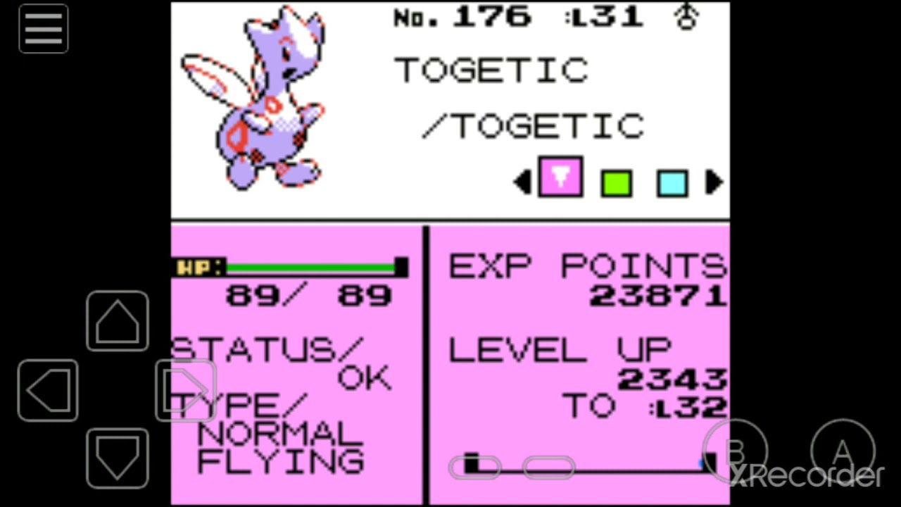 How to evolve Togepi into Togetic in Pokemon Crystal / Gold / Silver?