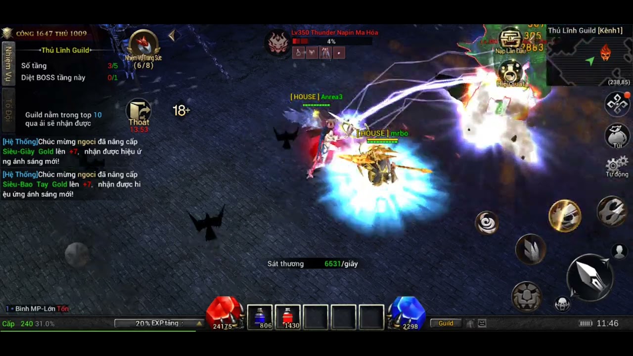 Boss guild chỉ có 2 người .cả nhóm đi nhậu hết rồi