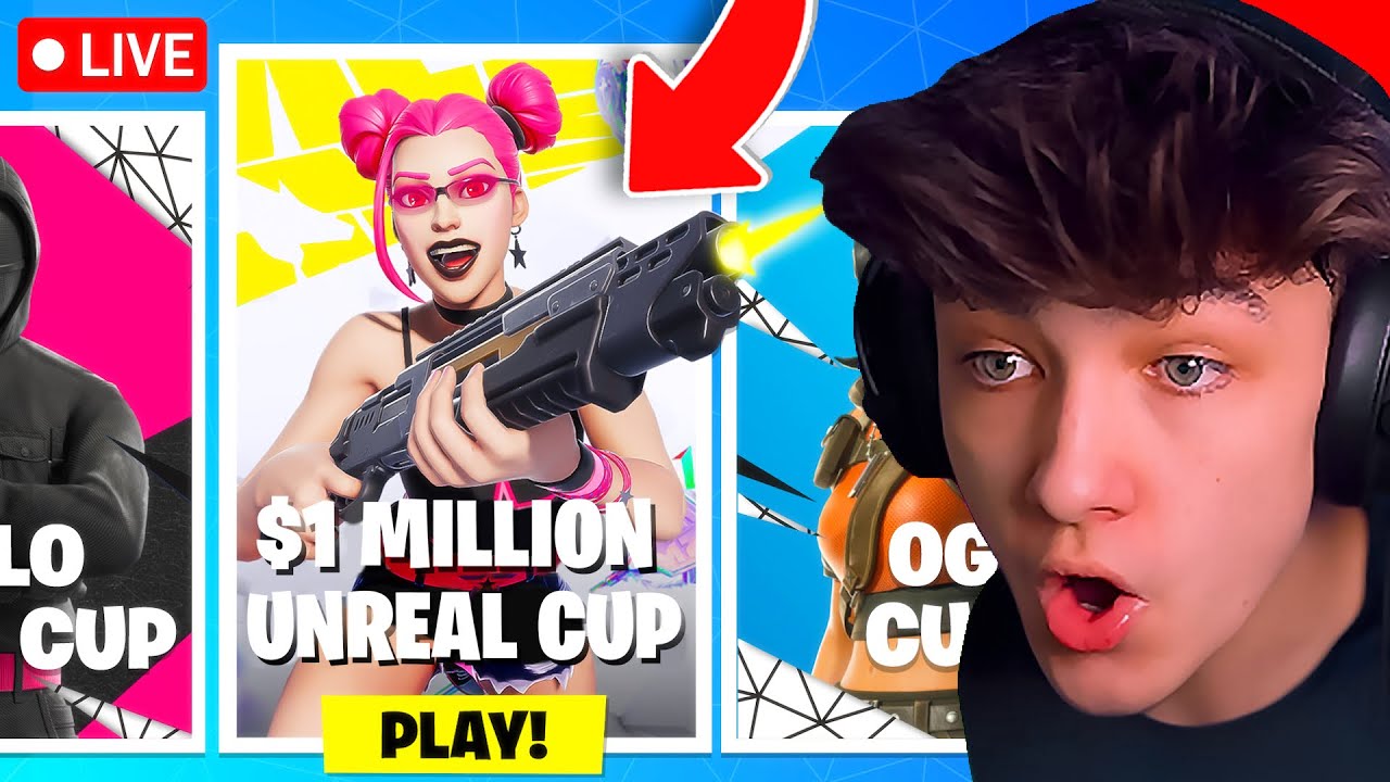 🔴LIVE! - $1,000,000 UNREAL TOURNAMENT in FORTNITE!