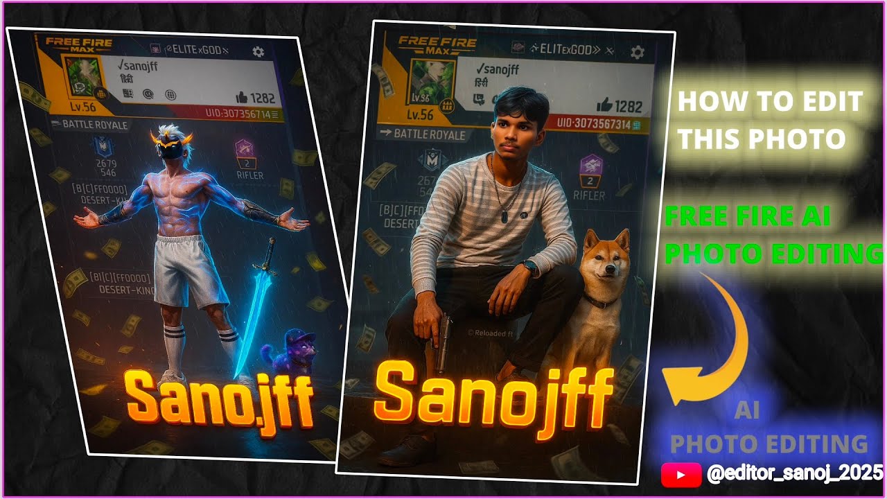 How To Edit This Image || Free Fire Profile Edit @editor_sanoj_2025