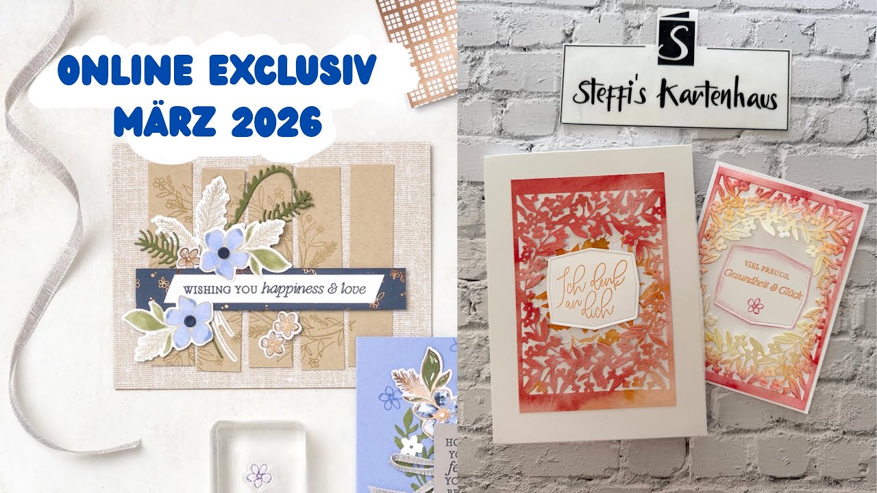 Einfache Box mit passender Karte spektakulär dekoriert Stampin‘ Up Zeitlos Floral tolles Geschenkset