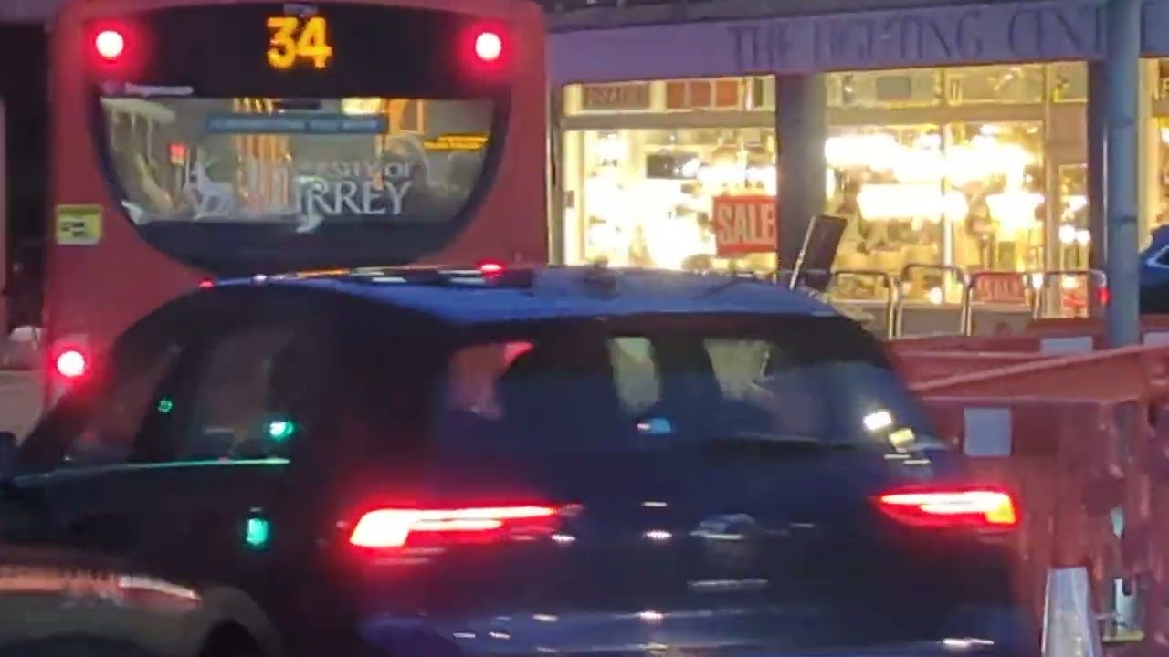 Here is the Stagecoach bus 37261 on the number 34 in Guildford Tuesday 20 January 2026