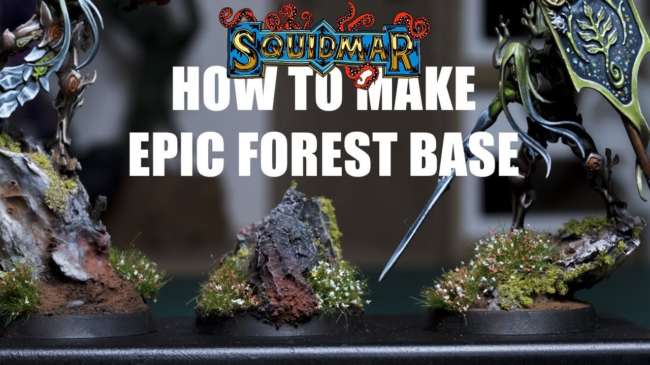 HOW TO MAKE FOREST BASE for wargaming