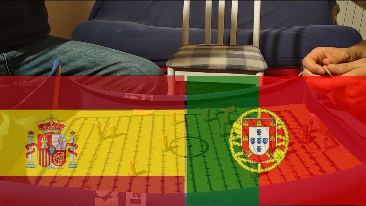 PORTUGAL vs SPAIN!  New Turn-Based Football Tabletop Game - Prototype