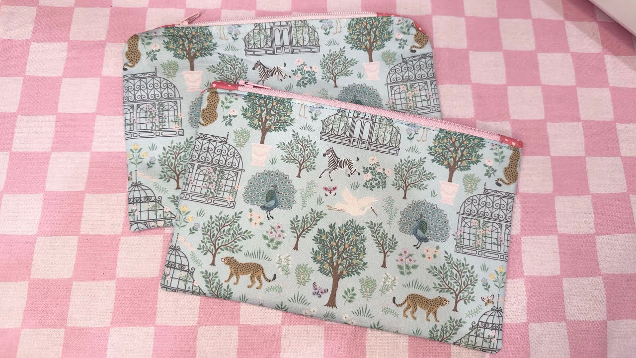 How to turn your digitals into fabric! Zipper pouch TUTORIAL! Maggie Holmes Sewing Project 🎀