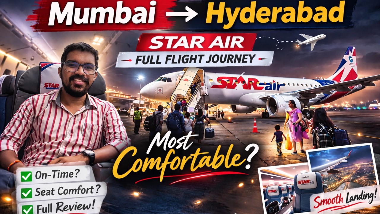 I Didn’t Expect THIS on Star Air 😳 | Most Comfortable Mumbai to Hyderabad Flight Journey |