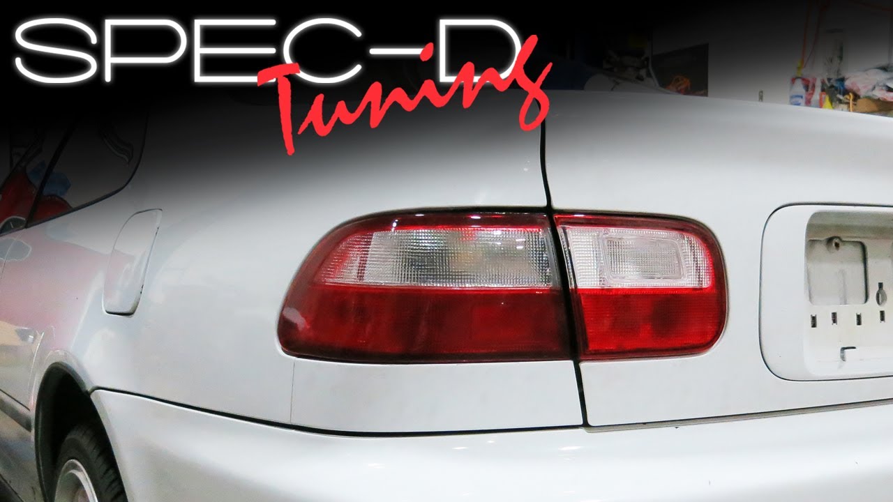 SPECDTUNING INSTALLATION VIDEO: 1992 - 1995 HONDA CIVIC COUPE AND SEDAN TAIL LIGHTS