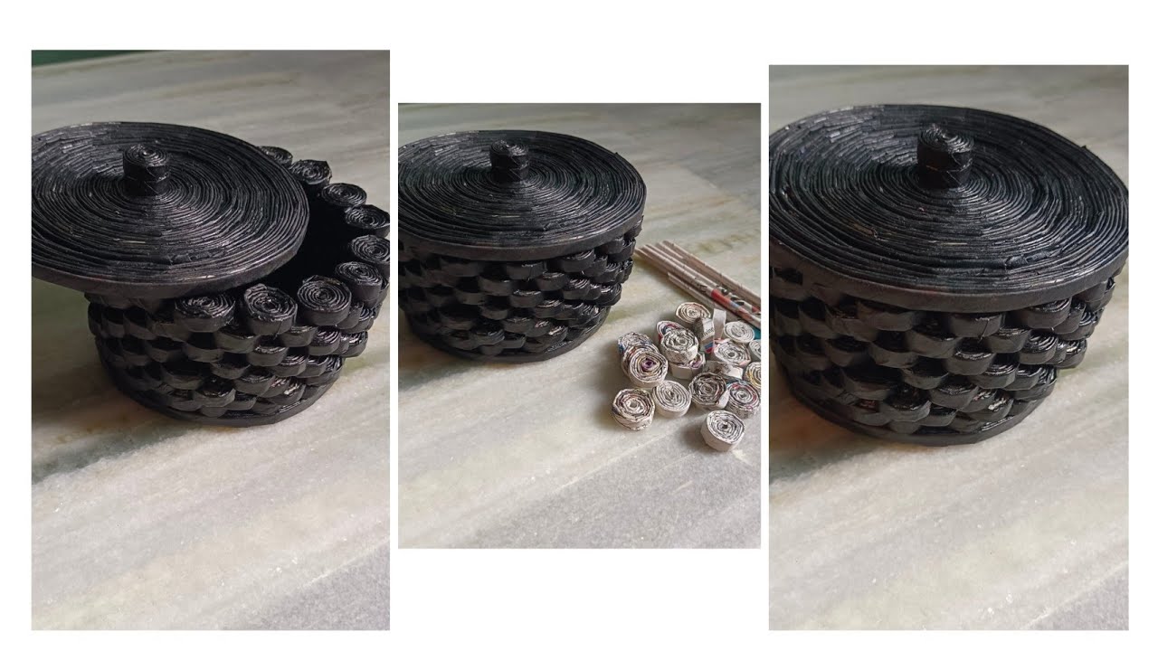 Jewellery Box Making With Newspaper || DIY || Newspaper Craft || Recycling Paper || Jewellery Box ||