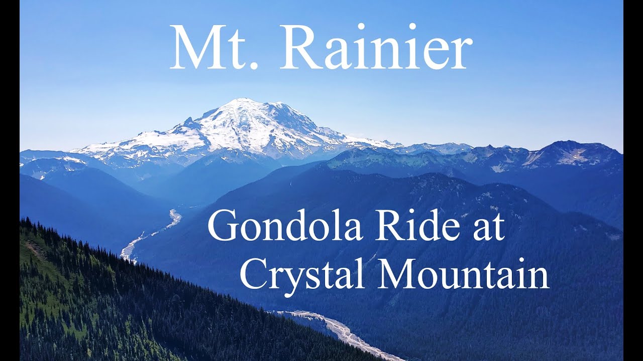 Mount Rainier Gondola Ride at Crystal Mountain Resort, Washington State USA.