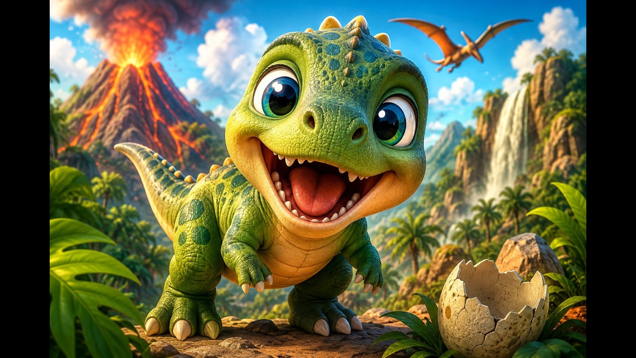 Baby Dinosaur Roar Roar Roar  Nursery Rhymes & Kids Songs 🦖