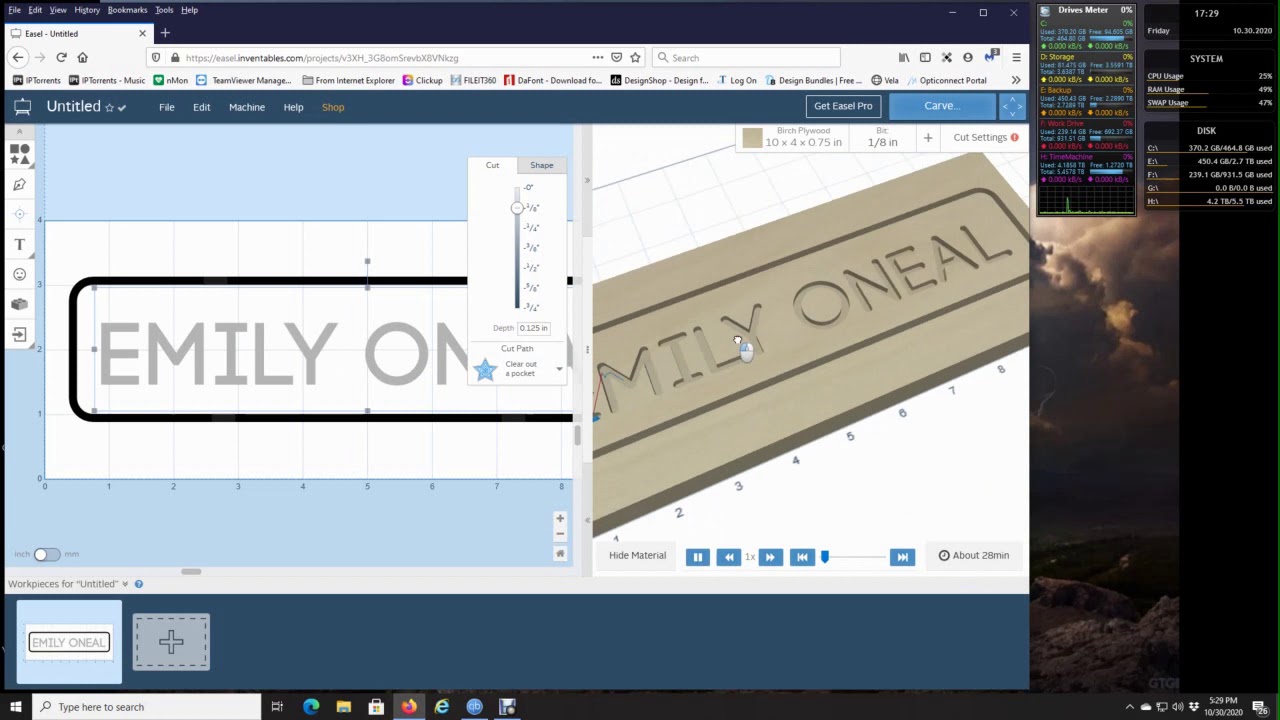 Name Sign With Easel - Part 1