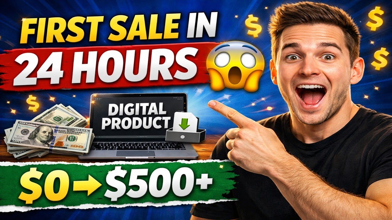 I Sold My First Digital Product in 24 Hours (Exact Steps)
