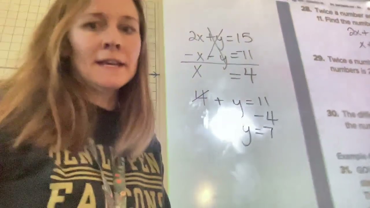 application of linear systems word problems algebra