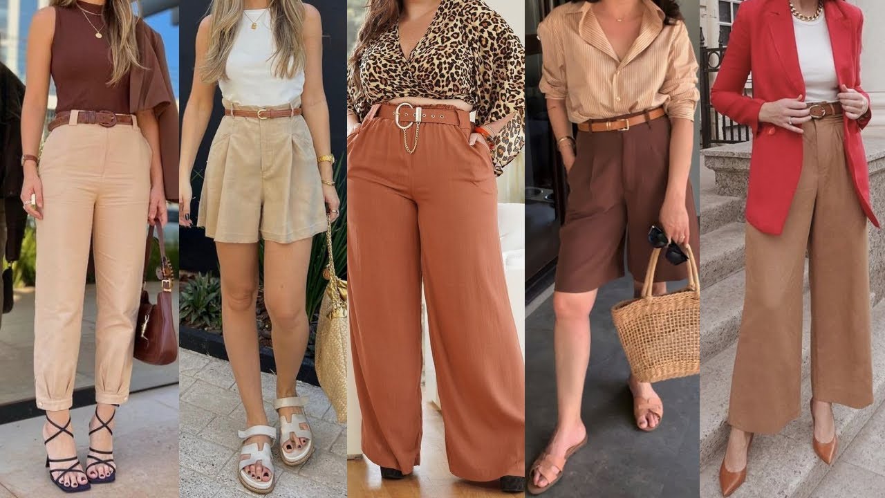LOOKS Y OUTFITS DISCRETOS SENCILLOS Y ELEGANTES CON COLORES MARRONES CAFES Y TERRCACOTAS